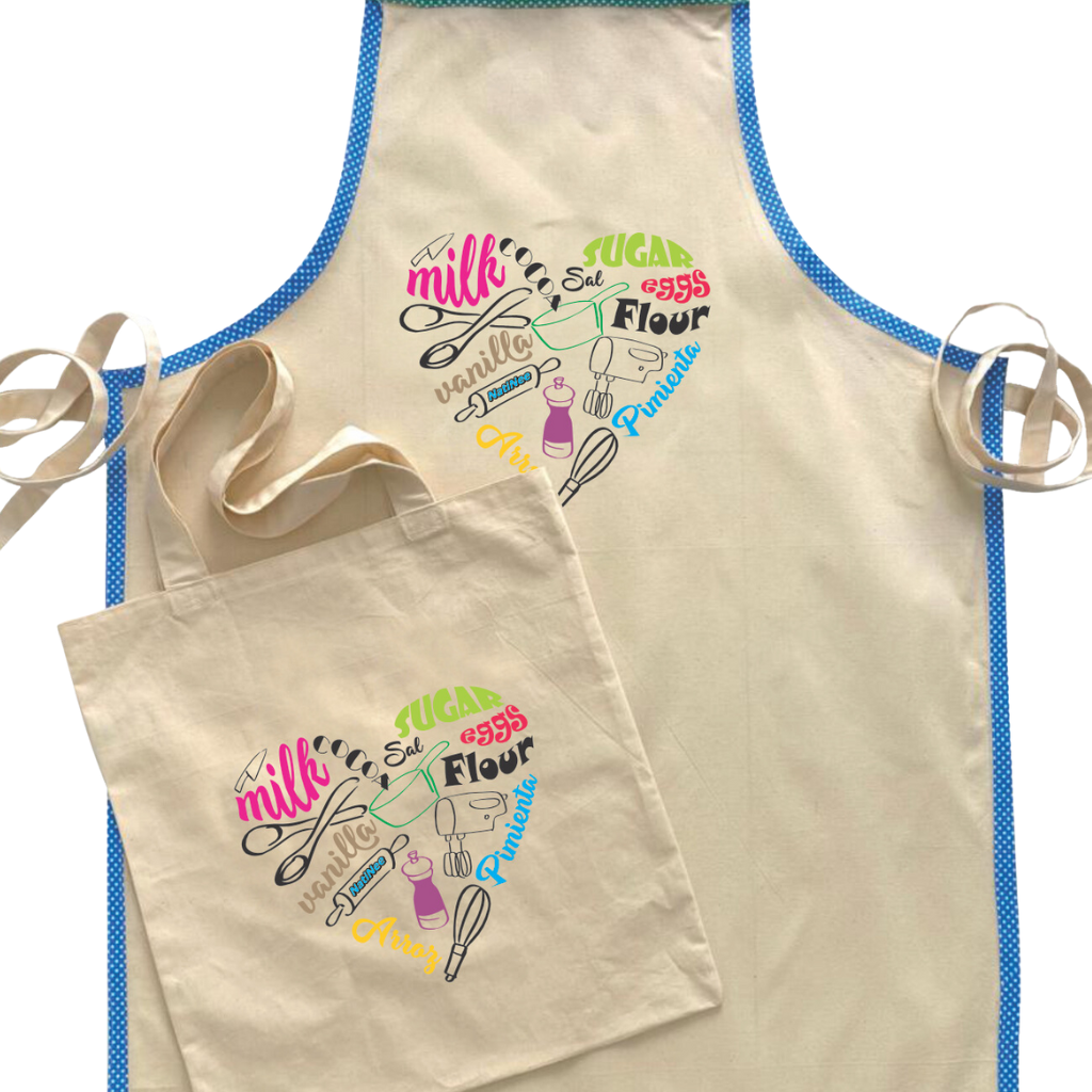 Set Combinado de Bolsa y Delantal