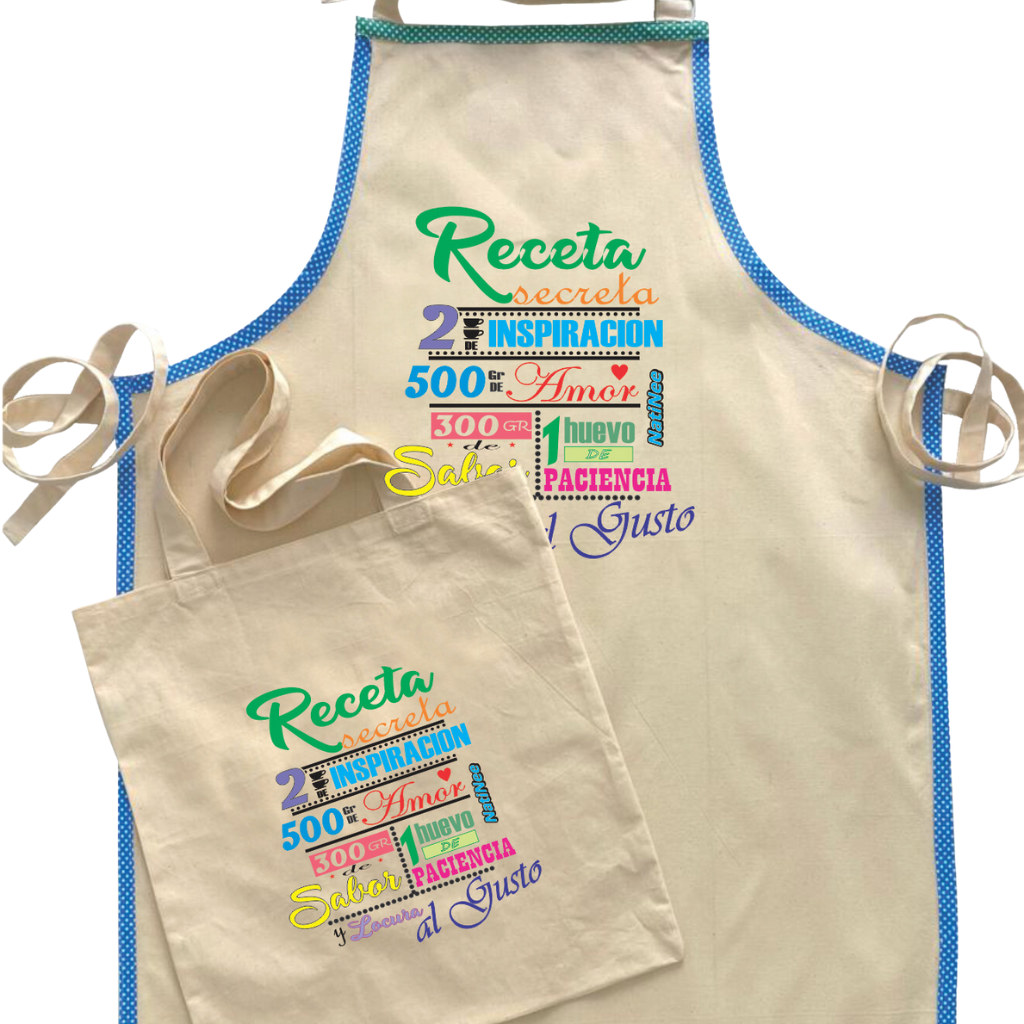 Set Combinado de Bolsa y Delantal